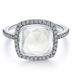 14k White Gold Lusso Color Fashion Ladies' Ring LR51069W45CL