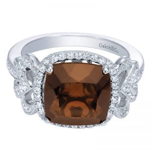 14k White Gold Lusso Color Fashion Ladies' Ring LR6359W45SQ