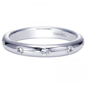 14k White Gold Diamond Stackable Anniversary Band AN6006W44JJ