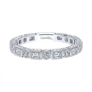 14k White Gold Diamond Stackable Ladies' Ring LR4380W44JJ