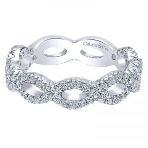 14k White Gold Stackable Ladies' Ring LR4589W45JJ