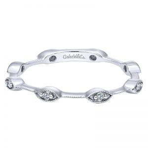 14k White Gold Stackable Ladies' Ring LR4646W45JJ