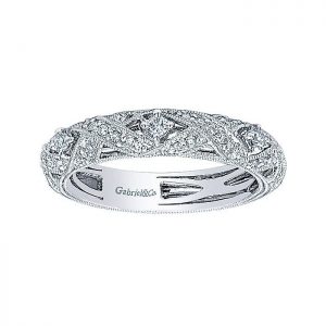 14k White Gold Diamond Stackable Ladies' Ring LR4782W44JJ