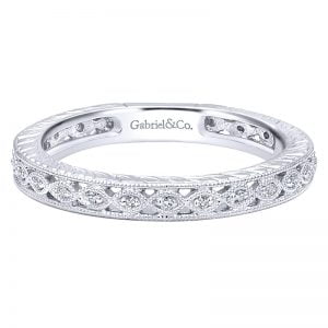 14k White Gold Stackable Ladies' Ring LR4797W45JJ