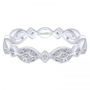 14k White Gold Stackable Ladies' Ring LR4800W45JJ