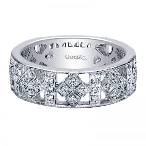 14k White Gold Stackable Ladies' Ring LR4829W45JJ
