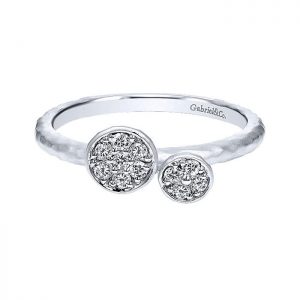 14k White Gold Diamond Stackable Ladies' Ring LR50550W45JJ