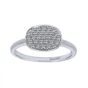 14k White Gold Diamond Stackable Ladies' Ring LR5652W44JJ
