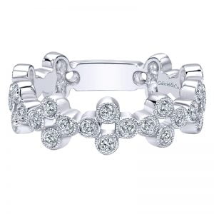 14k White Gold Stackable Ladies' Ring LR5663W45JJ