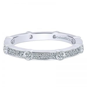 14k White Gold Stackable Ladies' Ring LR5688W45JJ