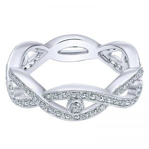 14k White Gold Stackable Ladies' Ring LR5708W45JJ