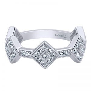 14k White Gold Stackable Ladies' Ring LR5715W45JJ