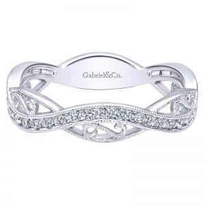 14k White Gold Stackable Ladies' Ring LR6317W45JJ