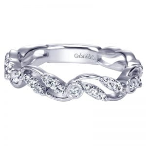 14k White Gold Stackable Ladies' Ring LR6318W45JJ