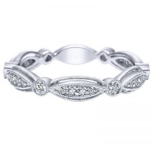 14k White Gold Stackable Ladies' Ring LR6319W45JJ