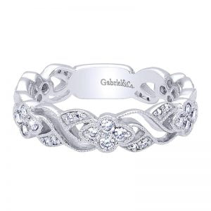 14k White Gold Stackable Ladies' Ring LR6320W45JJ