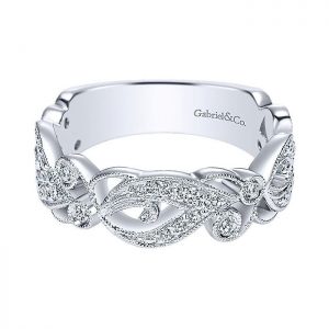 14k White Gold Diamond Stackable Ladies' Ring LR9224W45JJ