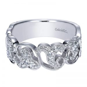 14k White Gold Stackable Ladies' Ring LR9228W45JJ