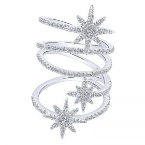 14k White Gold Stellare Statement Ladies' Ring LR51131W45JJ