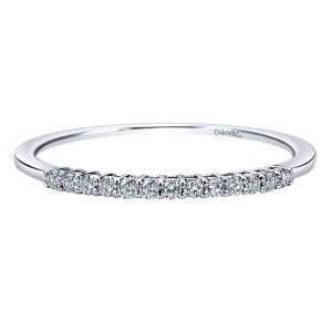 14k White Gold Diamond Straight Anniversary Band AN11188W44JJ