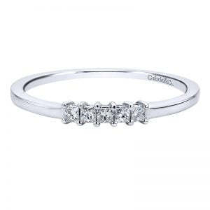 14k White Gold Diamond Straight Anniversary Band AN11194W44JJ