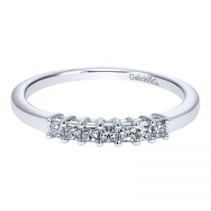 14k White Gold Diamond Straight Anniversary Band AN11195W44JJ