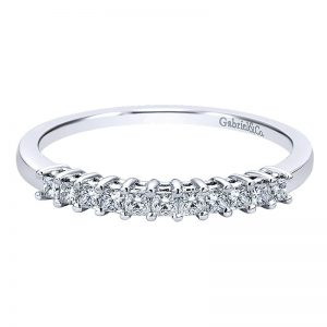 14K White Gold Diamond Straight 14K White Gold Anniversary Band AN11201W44Jj