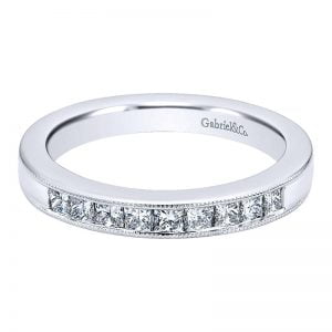 14k White Gold Diamond Straight Anniversary Band AN11235W44JJ