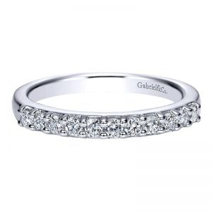 14k White Gold Diamond Straight Anniversary Band AN2870W44JJ