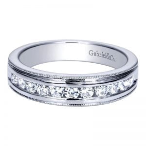 14k White Gold Diamond Straight Anniversary Band AN2898W44JJ