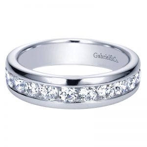 14K White Gold Diamond Straight 14K White Gold Anniversary Band AN2940W44Jj