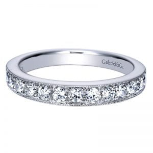 14k White Gold Diamond Straight Anniversary Band AN5315W44JJ