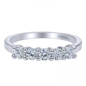 14K White Gold Diamond Straight 14K White Gold Anniversary Band AN5322W44Jj