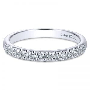 14k White Gold Diamond Straight Anniversary Band AN5335W44JJ