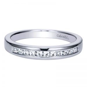 14K White Gold Diamond Straight 14K White Gold Anniversary Band AN5339W44Jj