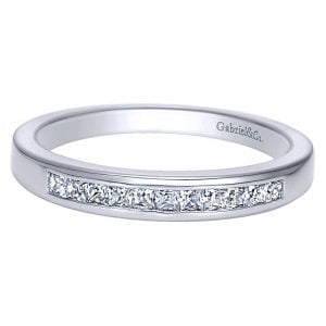 14k White Gold Diamond Straight Anniversary Band AN5356W44JJ