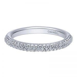 14k White Gold Diamond Straight Anniversary Band AN6000W44JJ