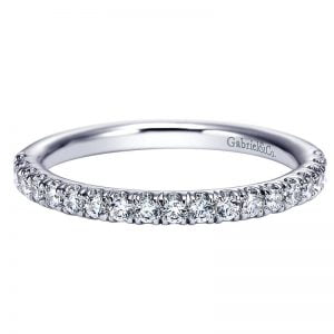 14k White Gold Diamond Straight Anniversary Band AN6001W44JJ