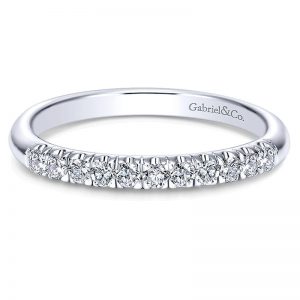 14K White Gold Diamond Straight 14K White Gold Anniversary Band AN6071W44Jj