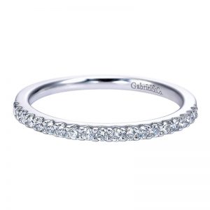 14K White Gold Diamond Straight 14K White Gold Anniversary Band AN7573W44Jj