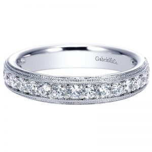 14K White Gold Diamond Straight 14K White Gold Anniversary Band AN7601W44Jj