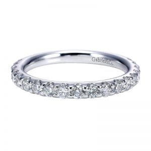 14k White Gold Diamond Straight Anniversary Band AN7608W44JJ
