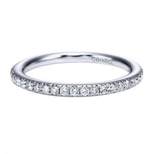 14k White Gold Diamond Straight Anniversary Band AN7624W44JJ