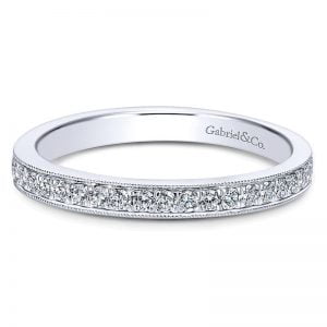 14k White Gold Diamond Straight Anniversary Band AN7643W44JJ