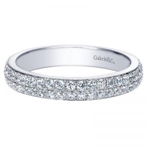 14k White Gold Diamond Straight Anniversary Band AN7662W44JJ