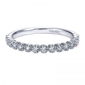 14k White Gold Diamond Straight Anniversary Band AN7698W44JJ