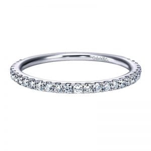 14k White Gold Diamond Straight Anniversary Band AN7852W44JJ