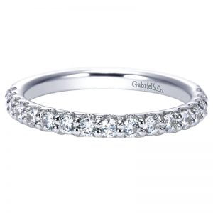 14k White Gold Diamond Straight Anniversary Band AN7955W44JJ