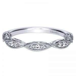 14k White Gold Diamond Straight Anniversary Band AN8363W44JJ