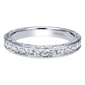 14k White Gold Diamond Straight Anniversary Band AN9216W44JJ